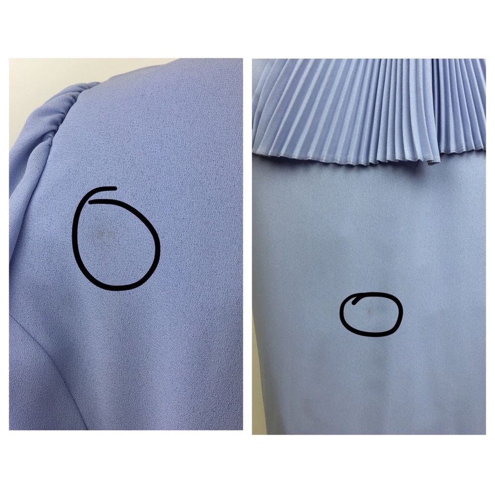vintage 80s peplum waist pleated mini dress - Picture 8 of 9